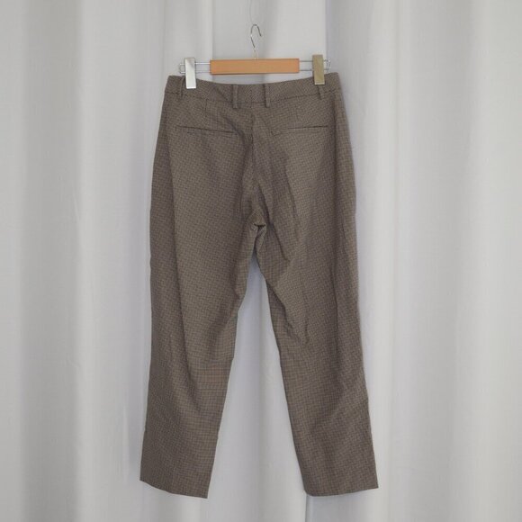 Aritzia Babaton Quentin Pant Brown Houndstooth Sz 2 - Picture 3 of 7